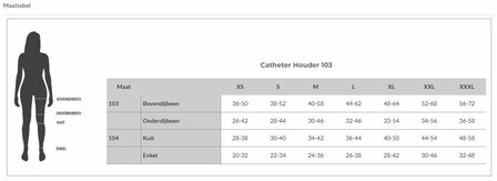 Matentabel katheterhouder 103