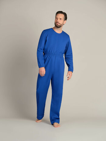 antischeurbody 2500 met lange mouw, lange pijp, kleur 251 blauw