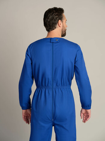 antischeurbody 2500 met lange mouw, lange pijp, kleur 251 blauw